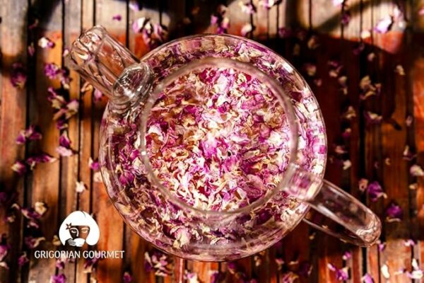Rose Petal Herbal Tea Rosa damascena Whole Dried Petals 1.5 oz 43g