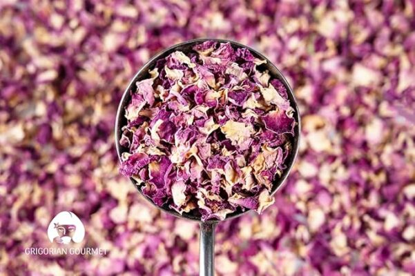 Rose Petal Herbal Tea Rosa damascena Whole Dried Petals 1.5 oz 43g