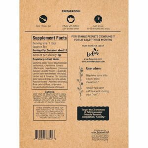 Sleep Aid Herbal Tea Organic Calming Blend with Lemon Balm