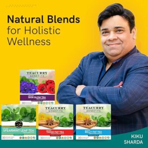 TEACURRY Hair Care Tea 30 Tea Bags Helps with Hair Growth