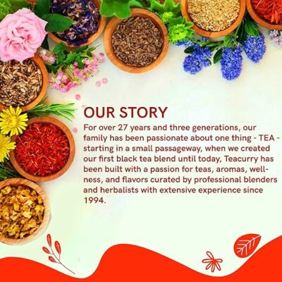 TEACURRY Hair Care Tea 30 Tea Bags Helps with Hair Growth
