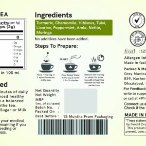 TEACURRY Hair Care Tea 30 Tea Bags Helps with Hair Growth