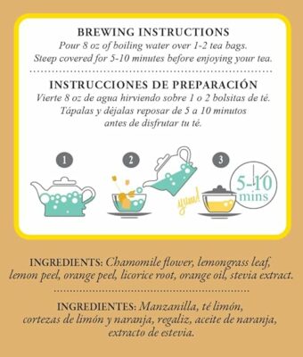 Tadin Chamomile Citrus Herbal Tea 24 Tea Bags
