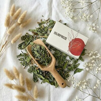 iSurprizeTeas Premium Peppermint Tea 100% Pure Whole Mint Leaves