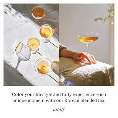 ALTDIF Hibiscus Papaya Day Melody Herbal Tea Bag Set for Relaxation and Focus 8 Teabags