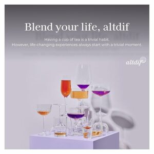 ALTDIF Hibiscus Papaya Day Melody Herbal Tea Bag Set for Relaxation and Focus 8 Teabags