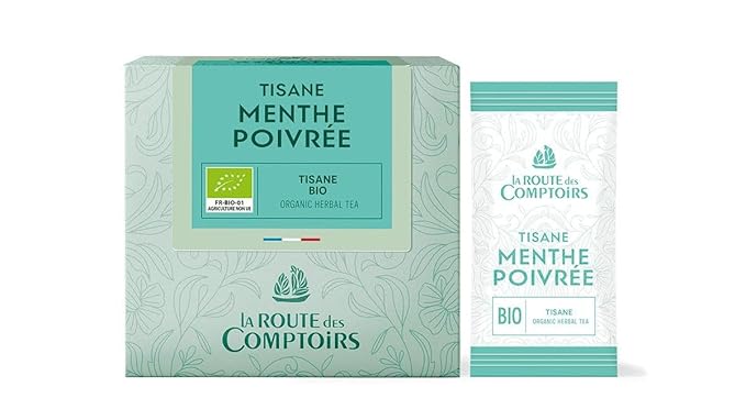 Cafes Richard Organic Peppermint Herbal Tea 40 Teabags
