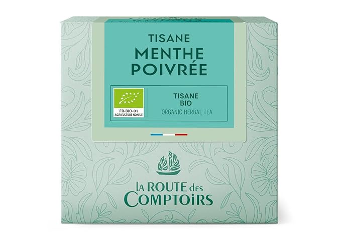 Cafes Richard Organic Peppermint Herbal Tea 40 Teabags
