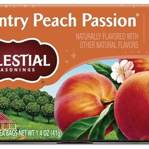 Celestial Seasonings Country Peach Passion Herbal Tea 20 Tea Bags