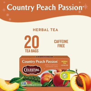 Celestial Seasonings Country Peach Passion Herbal Tea 20 Tea Bags