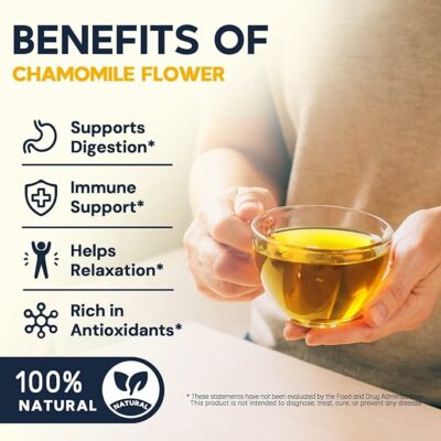 Chamomile Tea Bags Chamomile Flower Herbal Tea 50 Teabags