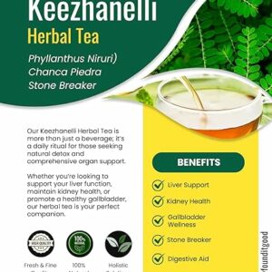 FounditGood Keezhanelli Tea Liver Kidney & Gallbladder Support 100% Natural 60 Teabags