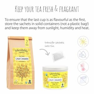 Friendship Organics Ginger Cinnamon Tea 40 Teabags