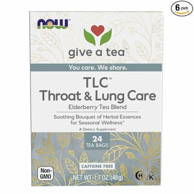Give A Tea TLC Throat & Lung Care Elderberry Tea Blend 24 Teabags