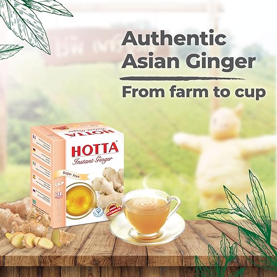 HOTTA Instant 100% Ginger Drink Powder 12 Sachets