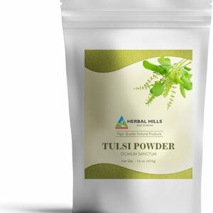 Herbal Hills Tulsi Powder Holy Basil Leaf Powder 16 Oz Herbal Tea