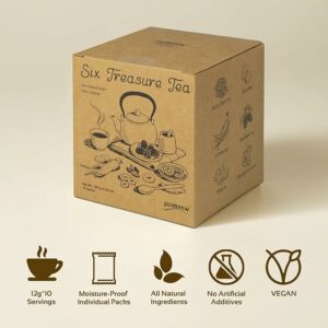 Kidney Tea Formula Ginseng Six Treasures Tea Blend for Men Women