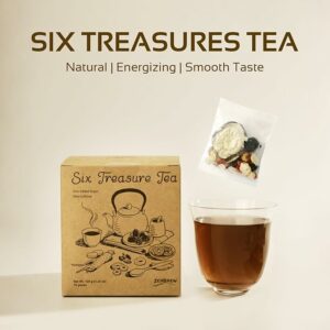 Kidney Tea Formula Ginseng Six Treasures Tea Blend for Men Women