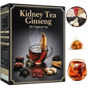 Kidney Tea Ginseng Six Treasure Tea for Men & Women 7 Precious Natural Ingredients Formula 25 Teabags