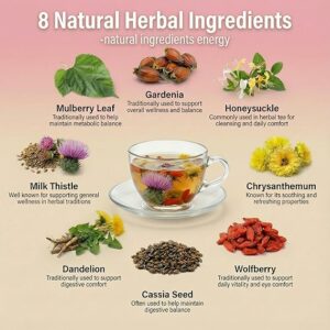 Liver Detox Natural Herbal Tea 30 Tea Bags Kidney Detox Tea