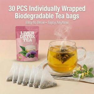 Liver Detox Natural Herbal Tea 30 Tea Bags Kidney Detox Tea
