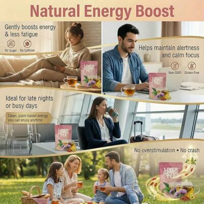 Liver Detox Natural Herbal Tea 30 Tea Bags Kidney Detox Tea