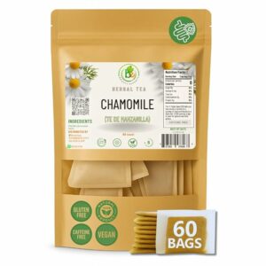 Manzanilla Té Chamomile Tea 60 Premium Tea Bags 100% Natural Herbal Infusion