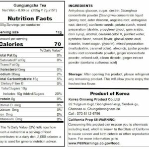 Minecook Korean Royal Palace Tea Rich & Deep Herbal Tea 15 Count