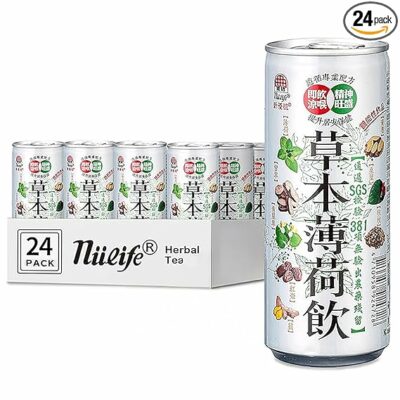 NÜLIFE Peppermint Herbal Iced Tea 8 Botanical Blend for Cooling Refreshment Pack of 24