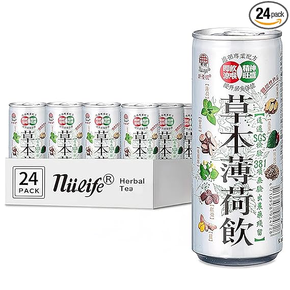 NÜLIFE Peppermint Herbal Iced Tea 8 Botanical Blend for Cooling Refreshment Pack of 24