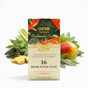 OZMI Premium Green Tea 16 Mesh Stick Teas