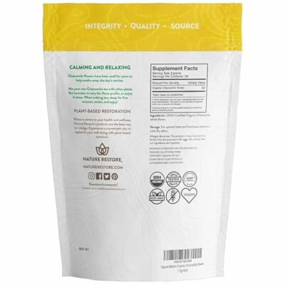 Organic Chamomile Whole Flower Loose Leaf Tea Leaves 4oz