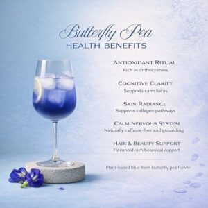 Queen Omi Organic Butterfly Pea Flower Tea Powder Herbal Tea 80g