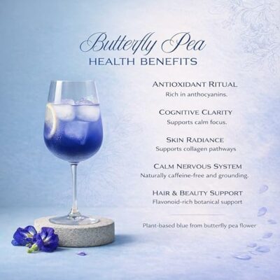 Queen Omi Organic Butterfly Pea Flower Tea Powder Herbal Tea 80g