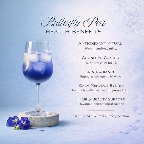 Queen Omi Organic Butterfly Pea Flower Tea Powder Herbal Tea 80g