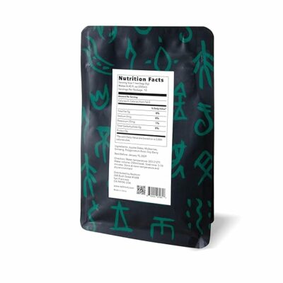 Redmint Herbal Tea Mastery Brain Boost Five Treasures Tea for Focus and Energy 10 TeaBags