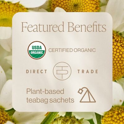 Rishi Tea Garden Party Herbal Tea Organic Caffeine Free 15 Sachet Bags