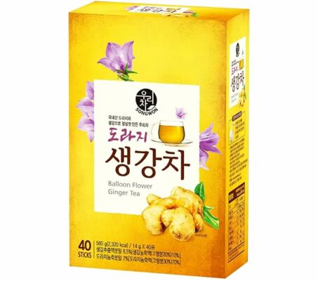 SONGWON Korean Doraji Balloon Flower Root Ginger Tea Sticks 40 Sticks