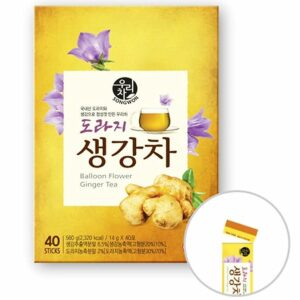 SONGWON Korean Doraji Balloon Flower Root Ginger Tea Sticks 40 Sticks
