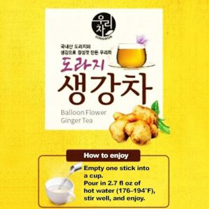 SONGWON Korean Doraji Balloon Flower Root Ginger Tea Sticks 40 Sticks
