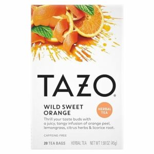 TAZO Wild Sweet Orange Tea Bags Unsweetened Herbal Tea 20 Total Bags