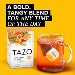 TAZO Wild Sweet Orange Tea Bags Unsweetened Herbal Tea 20 Total Bags
