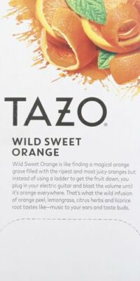 TAZO Wild Sweet Orange Tea Bags Unsweetened Herbal Tea 20 Total Bags
