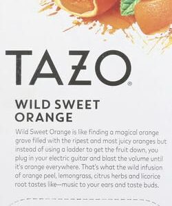 TAZO Wild Sweet Orange Tea Bags Unsweetened Herbal Tea 20 Total Bags