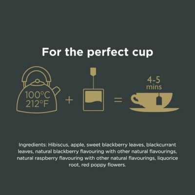 Taylors of Harrogate Blackberry & Raspberry Herbal Tea 20 Tea Bags