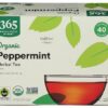 365 Everyday Value Organic Peppermint Tea 40 Bags
