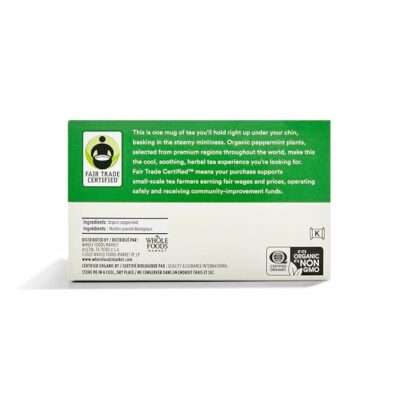 365 Everyday Value Organic Peppermint Tea 40 Bags