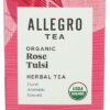 Allegro Tea Organic Rose Tulsi 20 Tea Bags
