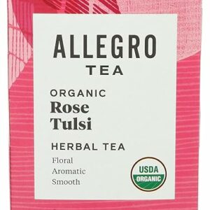 Allegro Tea Organic Rose Tulsi 20 Tea Bags