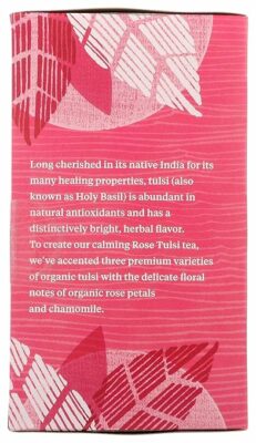 Allegro Tea Organic Rose Tulsi 20 Tea Bags